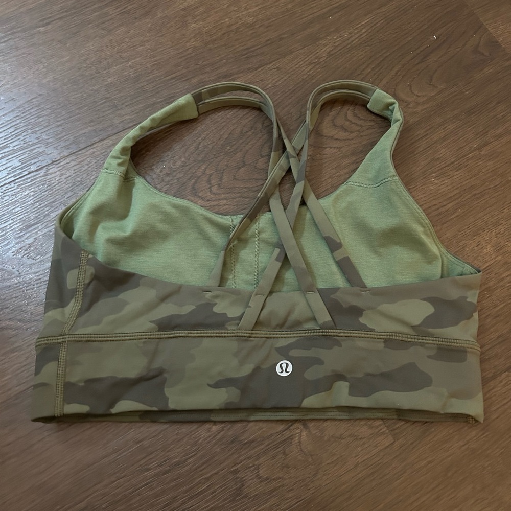Lululemon longline size 10 camo bra